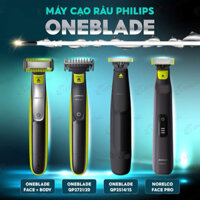 MÁY CẠO RÂU PHILIPS ONE BLADE PHÁP - Lưỡi dao bằng thép không gỉ, sử dụng được cả cạo khô và cạo ướt