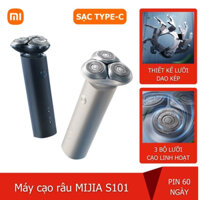 Máy cạo râu Xiaomi Mijia Electric Shaver S101 nhỏ gọn, đầu cắt nổi 3D Nâng Cấp 18 Lưỡi