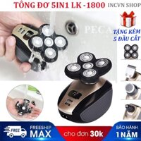 Máy cạo râu xiaomi, tăng đơ cắt râu 5 in 1 thông minh chống nước cao cấp, cạo khô ướt không trầy xước