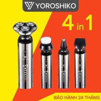Máy cạo râu yoroshiko Nhật bản hàng cao cấp 4 trong 1 - Chông nước chuẩn IPX7 Bảo hành 24 tháng | YO8668