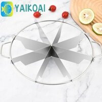 Máy cắt bánh Pizza GLENES, Bộ chia bánh Pancake chống gỉ bằng thép không gỉ, Dụng cụ làm bánh chia bền bằng nhau với tay cầm Máy thái bánh