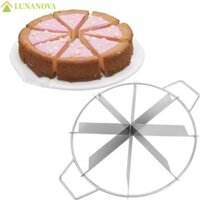 Máy cắt bánh Pizza LUNANOV, có tay cầm Bộ chia bánh Pancake bằng thép không gỉ, Bộ chia ngăn chống rỉ gia đình Máy thái bánh bền bằng nhau