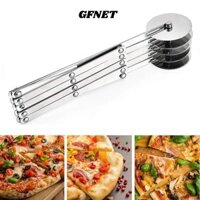 Máy cắt bên GFNET, Bộ chia bột bằng thép không gỉ có thể điều chỉnh, Máy gọt vỏ bánh ngọt lưỡi lăn 3 / 5 / 7 Bánh xe Máy cắt bánh Dụng cụ nhà bếp