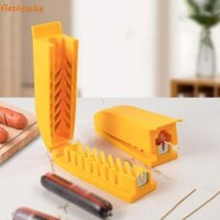 Máy cắt chó nóng FLASHPULSE, Máy gọt vỏ xúc xích sáng tạo DIY, Máy thái thịt Ham hiệu quả bằng thép không gỉ tiết kiệm nhân công di động Cắm trại