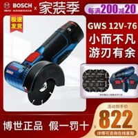 máy cắt cỏ bằng pin Bosch Steel Man GWS 12V-76 Kim Loại Gỗ Ống Nhựa Ngói Sạc Nhỏ Cắt Không Chổi Than Máy Mài Góc máy cắt sắt makita máy cắt gỗ bàn Máy cắt kim loại