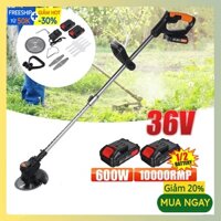 May cắt cỏ cầm tay dùng pin 36v Lapusen Kèm 2Pin 8 lưỡi cắt