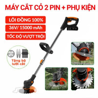 Máy cắt cỏ chạy bằng PIN sử dụng liên tục trong 50h. Máy tạo dáng cây cảnh động cơ 100% lõi đồng 1800W