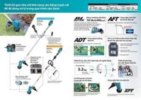 MÁY CẮT CỎ DÙNG PIN 18V 300MM MAKITA DUR191LRT1 01 ĐẾ SẠC NHANH  02 PIN 18V 5.0AH - HÀNG CHÍNH HÃNG