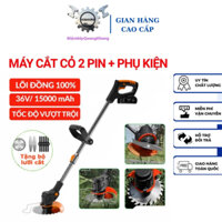 Máy cắt cỏ dùng pin cầm tay Hitachi 199v, máy phát cỏ tặng bộ dụng cụ làm vườn