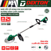 Máy Cắt Cỏ Dùng Pin Dekton M21-CC2301 - Lưỡi 230mm-Brushless - Chân Pin Phổ Thông - Tặng kèm 3 Lưỡi