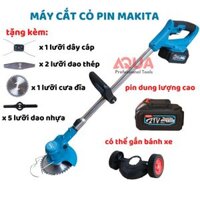 Máy cắt cỏ dùng pin MAKITA 1800W, máy cắt cỏ cầm tay mini , động cơ lõi đồng 100%, bảo hành 12 tháng