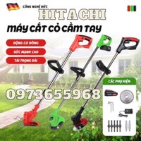 máy cắt cỏ dùng pin mini HITACHl, MÁY CẮT CỎ PIN -  pin cực khủng ,cắt được bằng dây cước - Bộ 1 pin