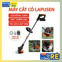 Máy cắt cỏ, máy tỉa cầm tay LAPUSEN pin 1300MAH, động cơ siêu mạnh 1800W Tặng 8 lưỡi cưa, 2 PIN