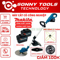 Máy cắt cỏ pin cầm tay máy cắt công nghiệp dùng pin MAKITA 40V KHÔNG CHỔI THAN cỡ lớn 12 inch pin 15cell bảo hành 12 thg