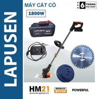 Máy cắt cỏ pin cầm tay, máy cắt cỏ dùng pin lapusen 36V cao cấp bảo hành 24 tháng [BH 24 THÁNG]