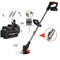 Máy cắt cỏ pin cầm tay, máy cắt cỏ mini dùng pin 48V pin khủng 10 cell cắt sắc bén tiện lợi