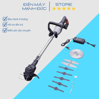 Máy cắt cỏ pin Hitachi, máy phát cỏ cầm tay tặng bộ 8 lưỡi cắt