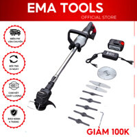Máy cắt cỏ pin Hitachi, máy phát cỏ cầm tay tặng bộ 8 lưỡi cắt
