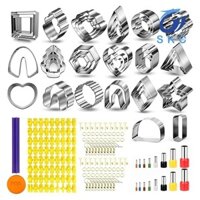 Máy cắt đất sét Polymer để làm bông tai 44 hình Máy cắt bông tai đất sét 16 Máy cắt vòng tròn 1 Tem chữ 120 Phụ kiện skjsqygxyc.vn