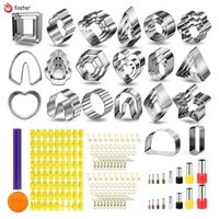 Máy cắt đất sét Polymer để làm bông tai 44 hình Máy cắt bông tai đất sét 16 Máy cắt vòng tròn 1 Tem chữ 120 Phụ kiện foster.vn