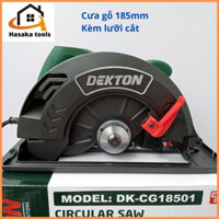 Máy cắt gỗ bàn Dekton DK-CG18501,công suất 1500W,máy cưa gỗ cầm tay mini