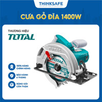 Máy cắt gỗ cầm tay TOTAL TS1141856 công suất 1400W, lưỡi cắt 185mm, cưa gỗ 65mm, tốc độ 4800rpm Máy cưa đĩa - Thinksafe