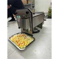 Máy cắt hạt lựu công nghiệp, máy cắt thái củ quả công nghiệp năng suất 60-70kg/h