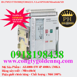 Máy cắt không khí ACB FIX Mitsubishi AE4000-SW - 4000A 130kA 4P