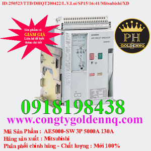Máy cắt không khí ACB FIX Mitsubishi AE5000-SW - 5000A 130kA 3P