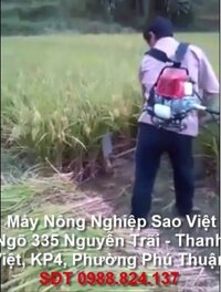 Máy cắt lúa cần cong Kawarzhima