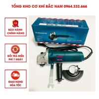 Máy cắt, Máy mài cầm tay BOSH GWS 6-100 chạy điện 220V, công suất 840W, lõi đồng. Sử dụng gia đình, bảo hành 6 tháng