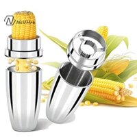 Máy cắt ngô NcVHrt Dụng cụ gọt vỏ Ngô Cob Vũ nữ thoát y có cốc Ngô trên cốc Dụng cụ nhà bếp Dụng cụ tách hạt ngô Máy cắt lát có răng cưa / mới /