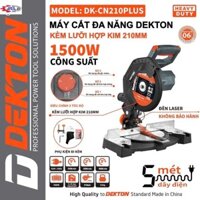 Máy cắt nhôm DEKTON DK-CN 210PLUS , Công suất 1500W, 3 Tốc độ, kè tặng lưỡi hợp kim THIẾT BỊ XÂY DỰNG GT