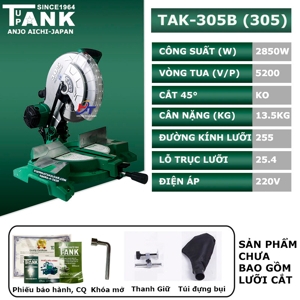 Máy cắt nhôm Tupank TAK-305B 2850W