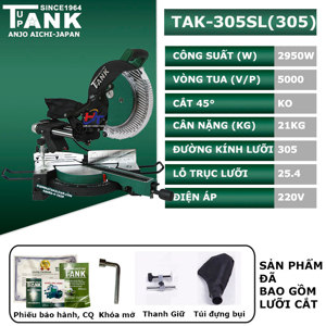 Máy cắt nhôm Tupank TAK-305SL 2950W