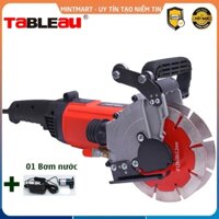 Máy cắt rãnh tường 2 lưỡi Tableau 6807 Máy cắt không bụi, công suất mạnh mẽ - Tặng kèm bơm nước mini