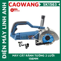 Máy cắt rãnh tường gạch 2 lưỡi Caowang SK1563 mẫu mới -Tặng 2 lưỡi và bơm chìm 12V mini 15m