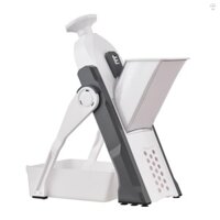 Máy cắt rau an toàn cho nhà bếp Máy cắt rau Mandoline có thể điều chỉnh cho khoai tây Hành tây Dưa chuột Cà rốt có hộp đựng Bàn chải làm sạch