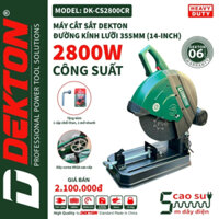 Máy Cắt Sắt Bàn Chạy Dây Curoa DEKTON DK-350, 2800W, Có Kèm Lưỡi Cắt 355mm, Hang Chính Hãng.