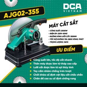 Máy cắt sắt DCA AJG02-355 (J1G-FF02-355) - 1800W, 355mm