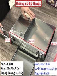 Máy cắt thịt gà 5 KG - Chân giò, thịt đông lạnh đa năng COOKEASY (Bản CE800)