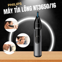 Máy cắt tỉa lông mũi Philips NT3650/16, máy cắt lông mũi tai lông mày nhỏ gọn chống nước, dễ vệ sinh