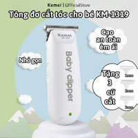 Máy cắt tóc cho bé Kemei 1319, tông đơ cắt tóc cho bé tích điện nhỏ gọn tiện lợi an toàn