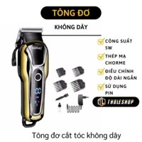 Máy cắt tóc - Tông đơ cắt tóc Kemei KM - 1990 cao cấp có thể sử dụng không dây và bộ phụ kiện 6112