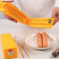 Máy cắt xúc xích ELEGANT, Dụng cụ gọt vỏ xúc xích bằng thép không gỉ DIY, Dụng cụ cắt lát gia đình sáng tạo đa chức năng Máy thái thịt Ham Tiện ích nhà bếp