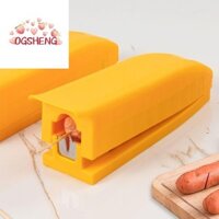 Máy cắt xúc xích ERZAP, Dụng cụ gọt vỏ xúc xích DIY gia đình, Dụng cụ cắt lát đa chức năng Máy thái thịt Ham bằng nhựa sáng tạo Rau củ