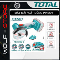 Máy Cắt/Mài Mini TOTAL TAGLI76017 - TAGLI7601 - Dùng Pin 20V, Đĩa Mài 76mm, Tốc Độ 19500v/p, Nhỏ Gọn