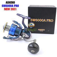 Máy câu ASHINO SW6000A PRO - Hot New 2021 - Tay Quay Núm Độ Carbon