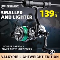 Máy câu cá chịu lực bằng thép không gỉ Bearking Valkyrie Ultra Light 1500-2500 model 7 + 1BB
