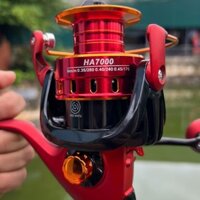 Máy Câu Cá CNC HA Kim Loại Tay Quay Độ Tải cá  Khoẻ Size 2000 đến 7000 Bắt Cá Fishing Đi Câu